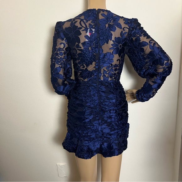 House of Harlow 1960 Floral Navy Dress - Picture 6 of 8